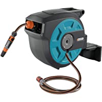 GARDENA 8022-20 - Caja de manguera montada en la pared- 15 roll-up- 15 m- Azul y Naranja